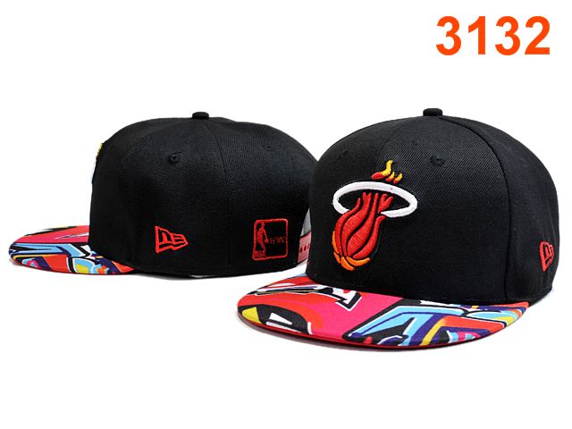Miami Heat Snapback Hat PT 0528